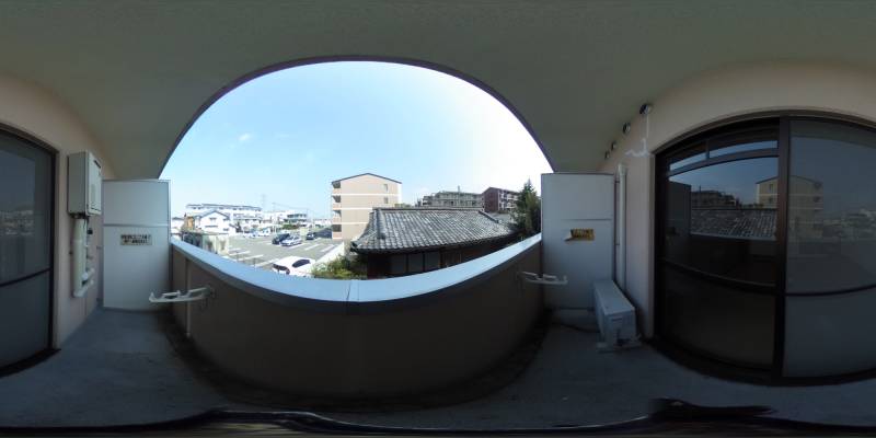 パノラマ画像バルコニー