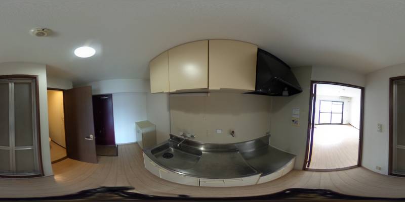 パノラマ画像キッチン