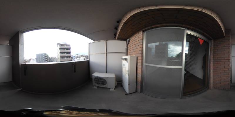 パノラマ画像バルコニー