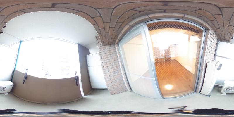 パノラマ画像バルコニー