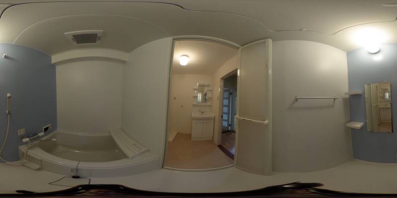 パノラマ画像バスルーム