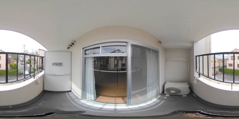 パノラマ画像バルコニー