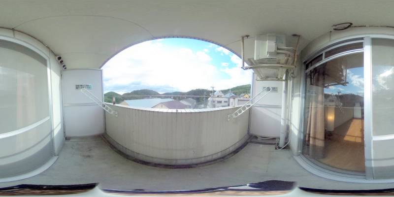 パノラマ画像バルコニー