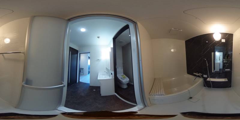 パノラマ画像バスルーム