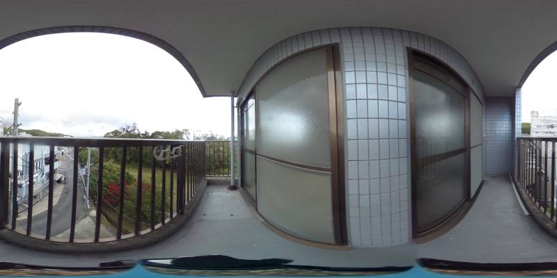 パノラマ画像バルコニー