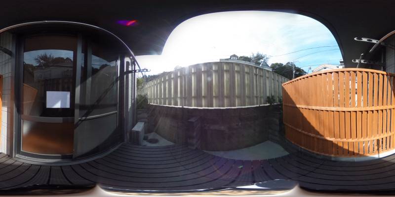 パノラマ画像バルコニー