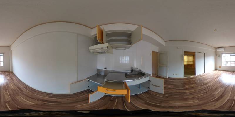 パノラマ画像キッチン