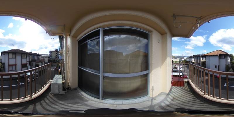 パノラマ画像バルコニー