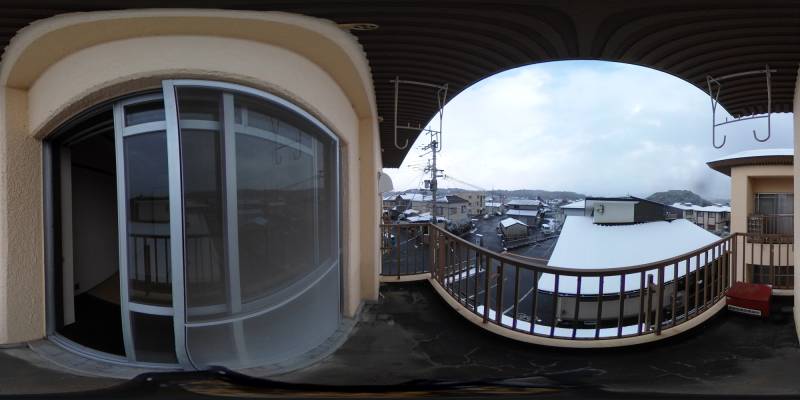 パノラマ画像バルコニー