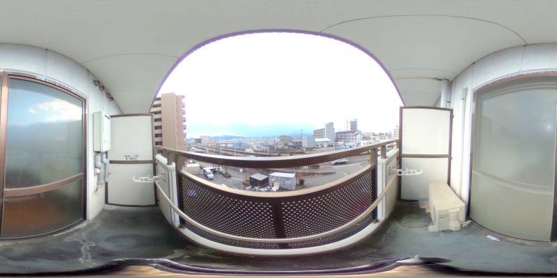 パノラマ画像バルコニー