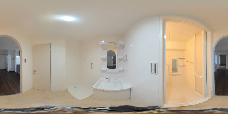 パノラマ画像洗面所