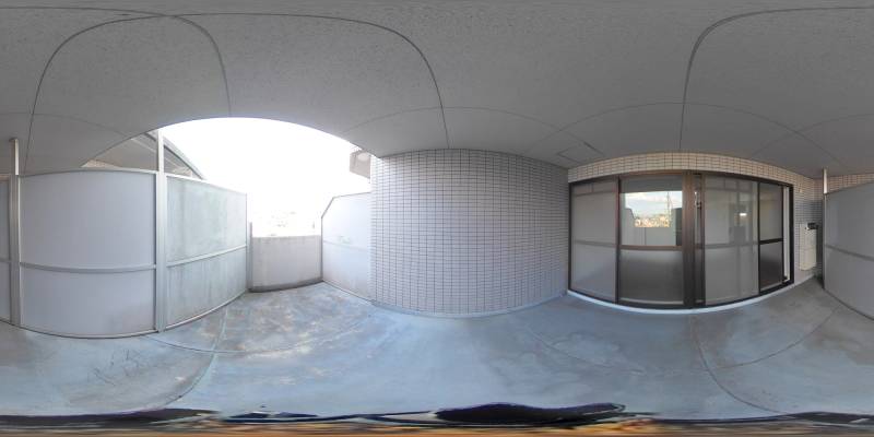 パノラマ画像バルコニー