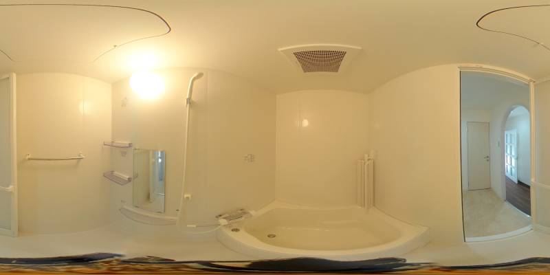 パノラマ画像バスルーム