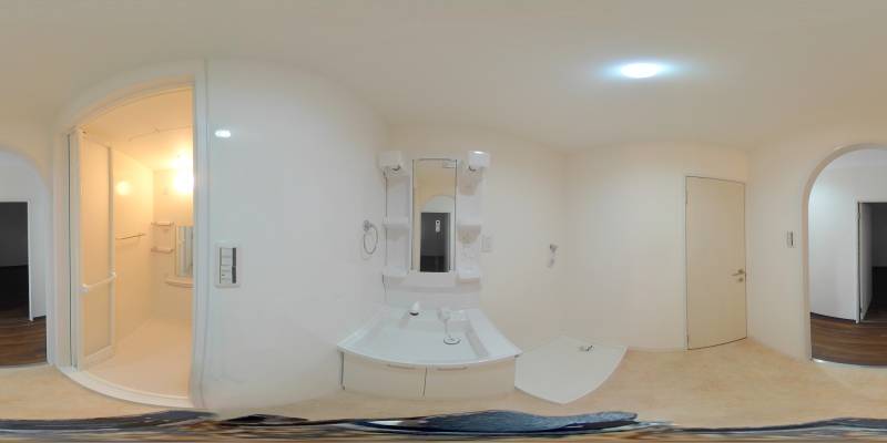 パノラマ画像洗面所