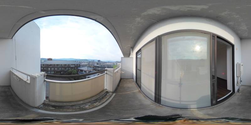 パノラマ画像バルコニー