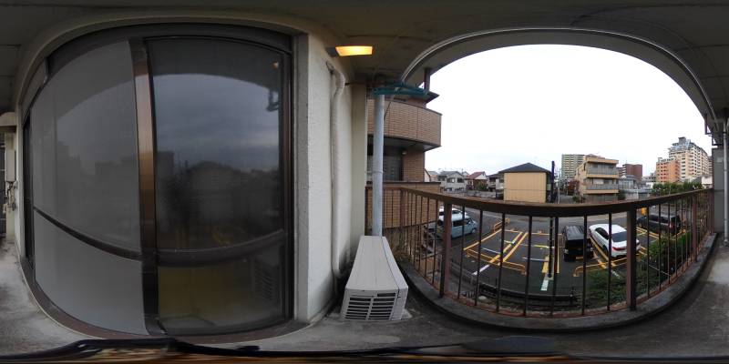 パノラマ画像バルコニー