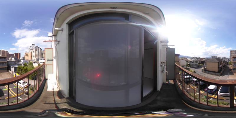 パノラマ画像バルコニー