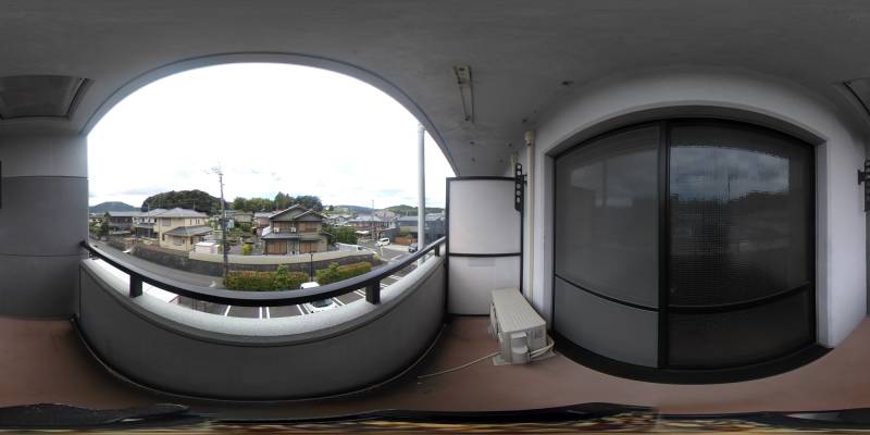 パノラマ画像バルコニー