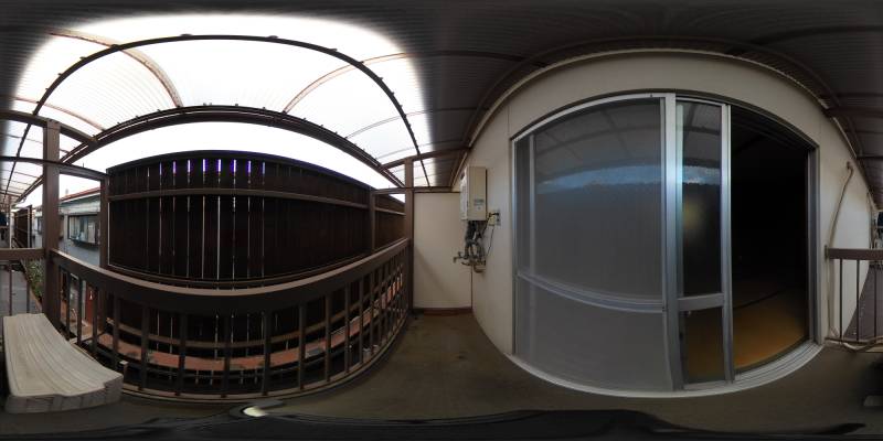 パノラマ画像バルコニー