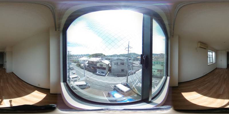 パノラマ画像バルコニー
