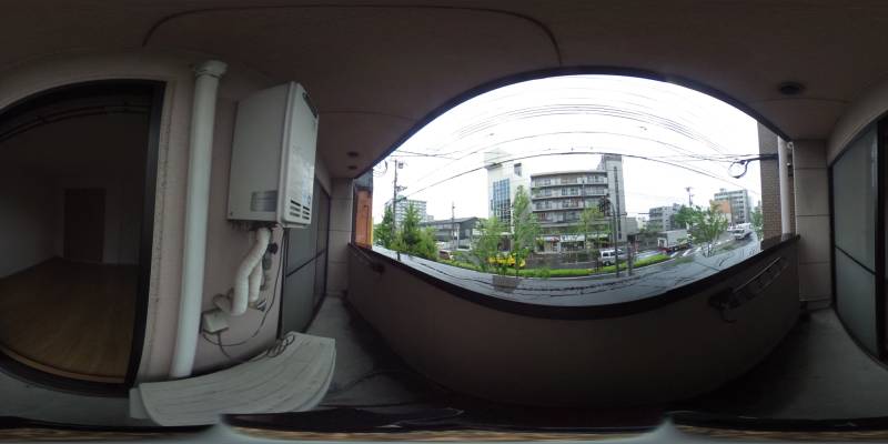 パノラマ画像バルコニー