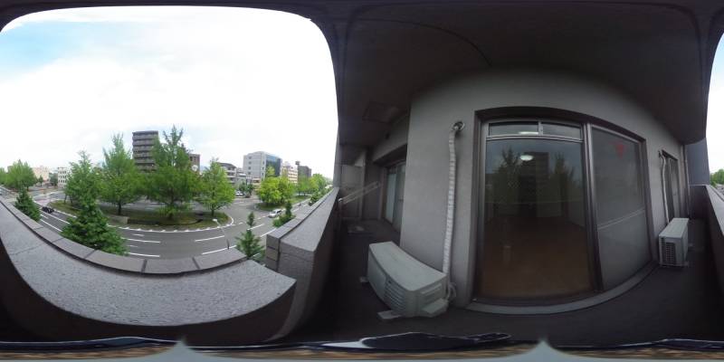 パノラマ画像バルコニー