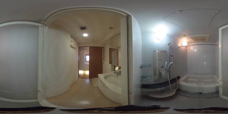 パノラマ画像バスルーム