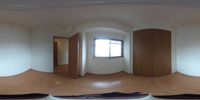 パノラマ画像寝室