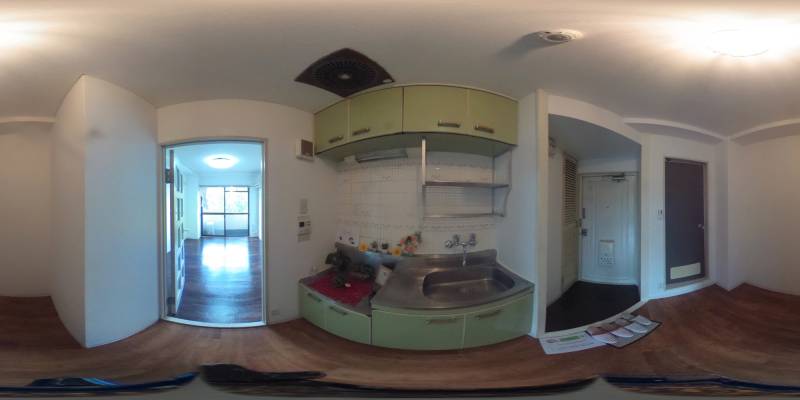 パノラマ画像キッチン