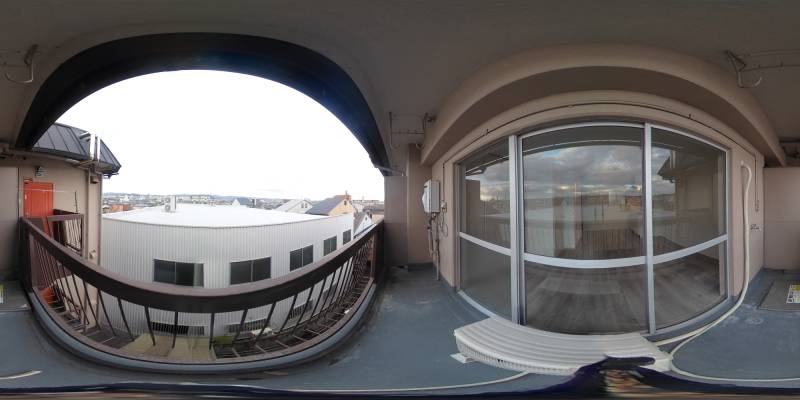 パノラマ画像バルコニー