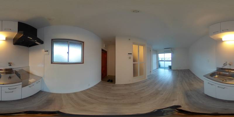 パノラマ画像キッチン