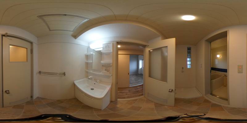 パノラマ画像洗面所