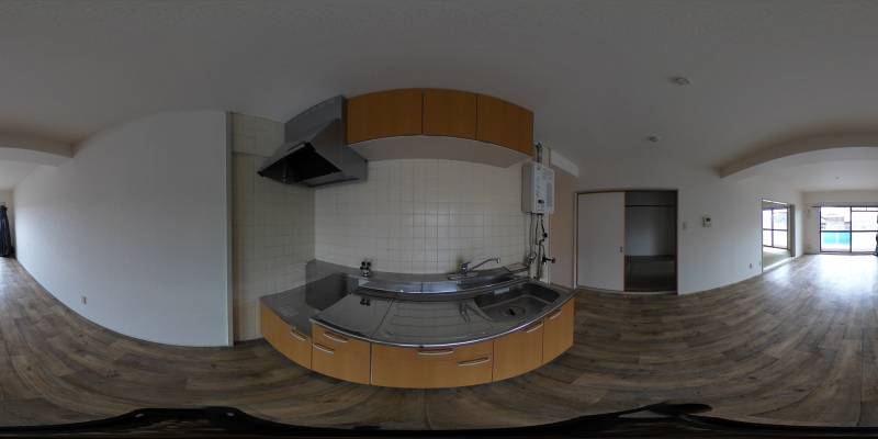 パノラマ画像キッチン