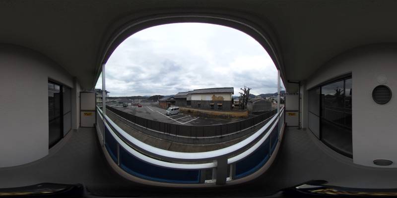 パノラマ画像バルコニー