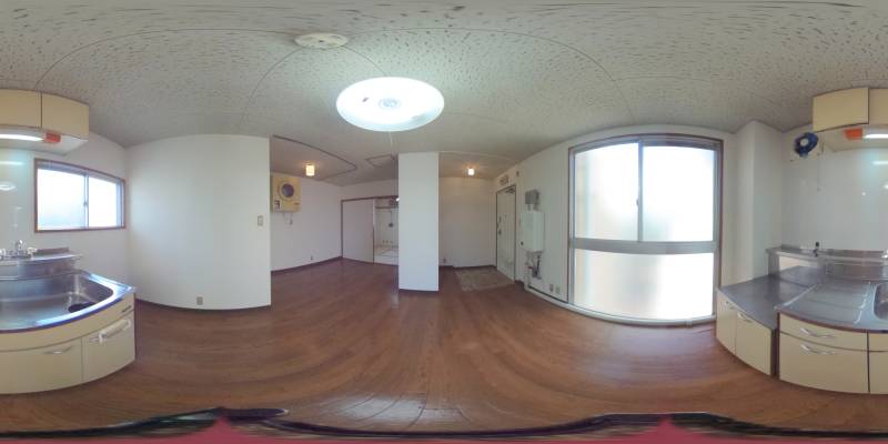 パノラマ画像キッチン