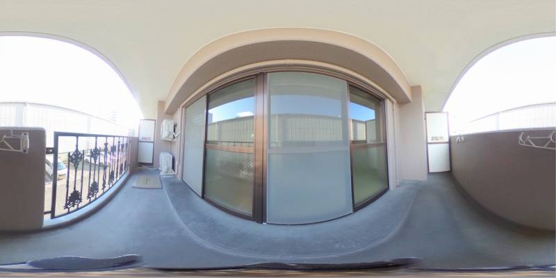 パノラマ画像バルコニー