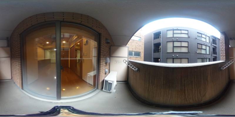 パノラマ画像バルコニー