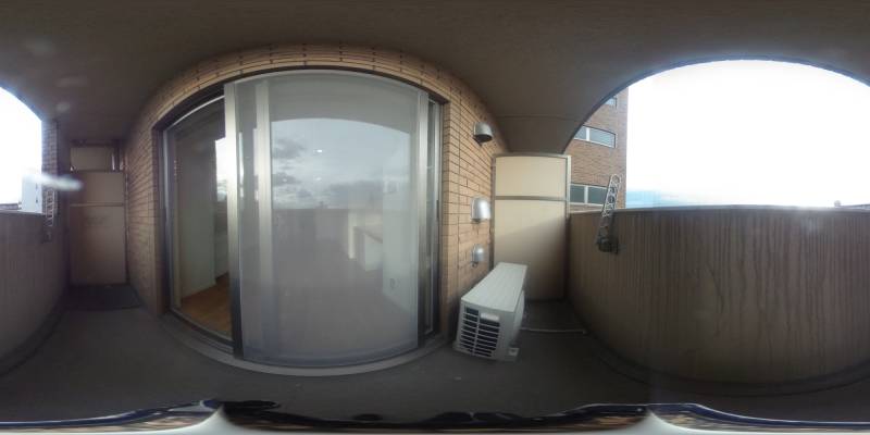 パノラマ画像バルコニー