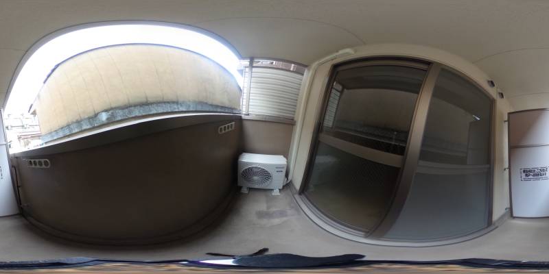 パノラマ画像バルコニー