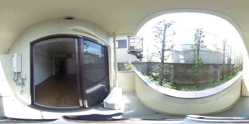 パノラマ画像バルコニー