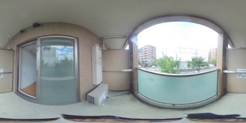 パノラマ画像バルコニー