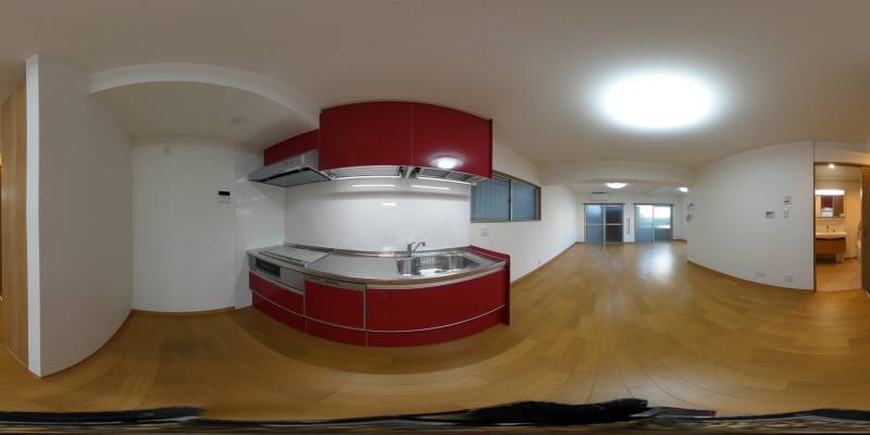 パノラマ画像キッチン