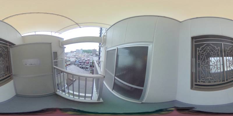 パノラマ画像バルコニー