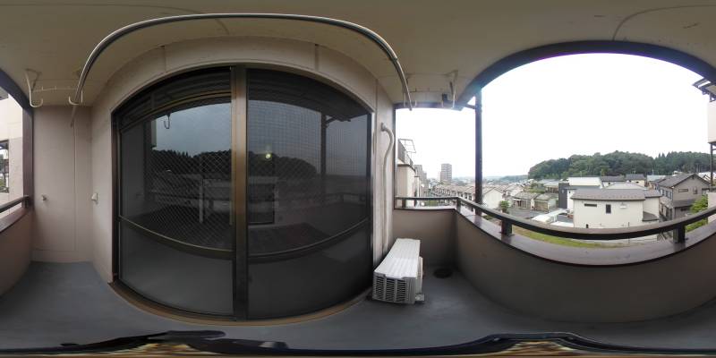 パノラマ画像バルコニー