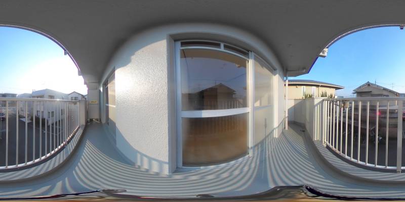 パノラマ画像バルコニー