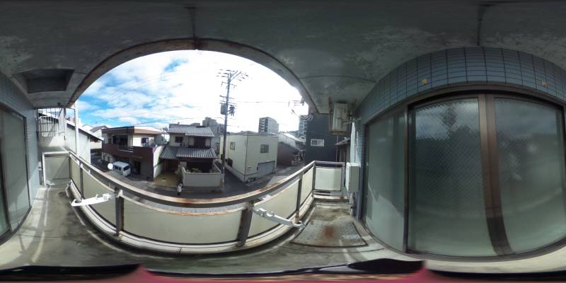 パノラマ画像バルコニー