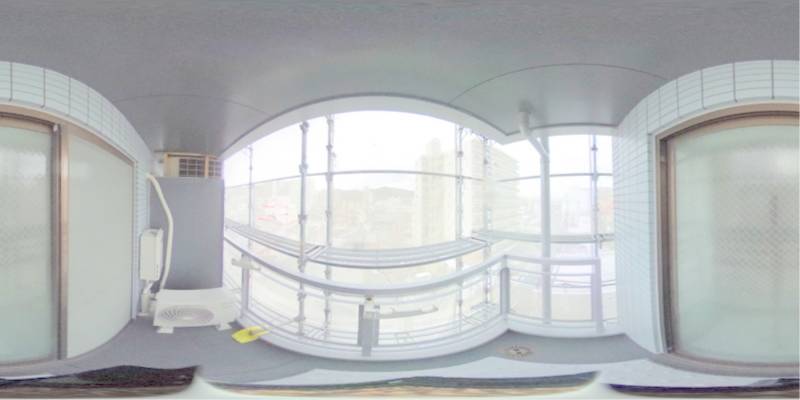 パノラマ画像バルコニー