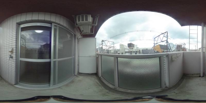 パノラマ画像バルコニー