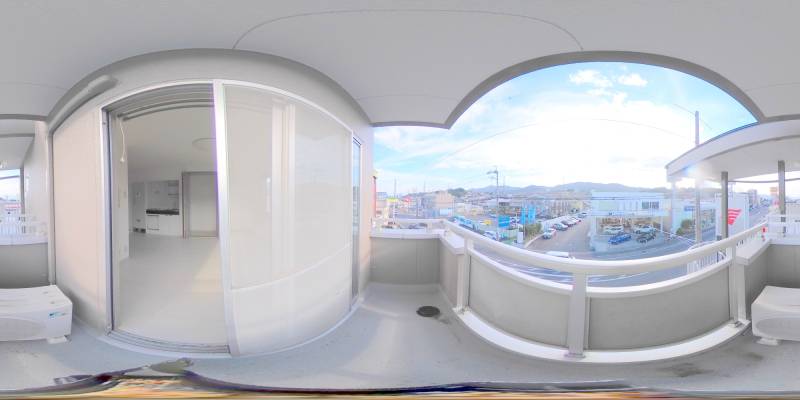 パノラマ画像バルコニー