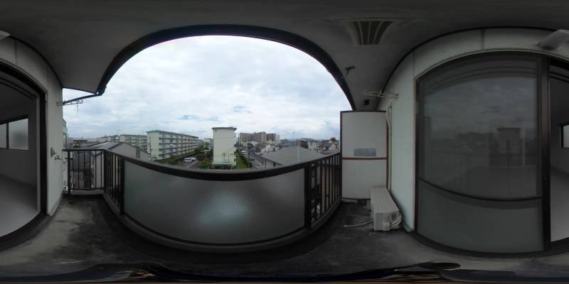 パノラマ画像バルコニー